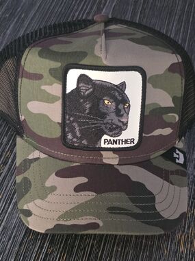 Goorin Bros Panther Patch Camouflage Trucker Cap - Green, Brown, Black